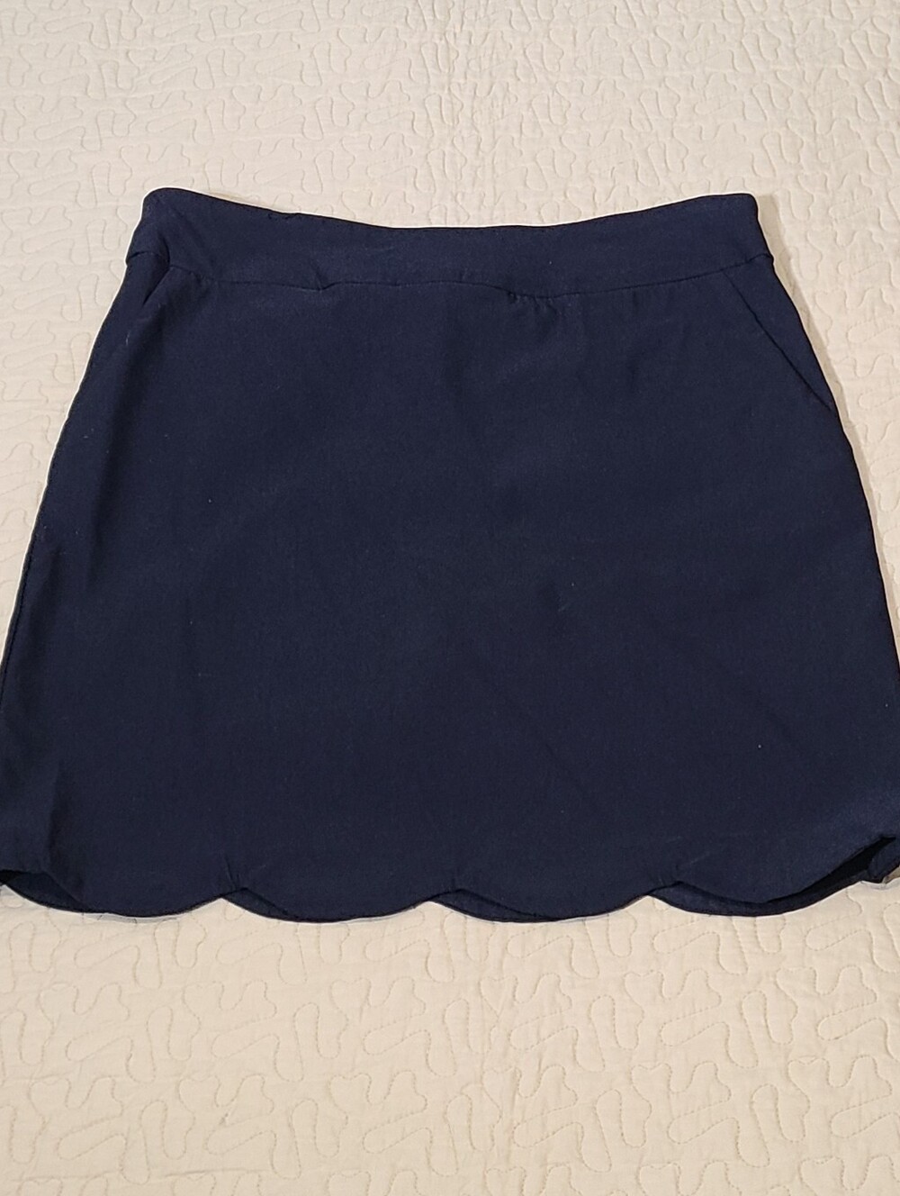 Tribal high waist scalloped mini skirt size 6